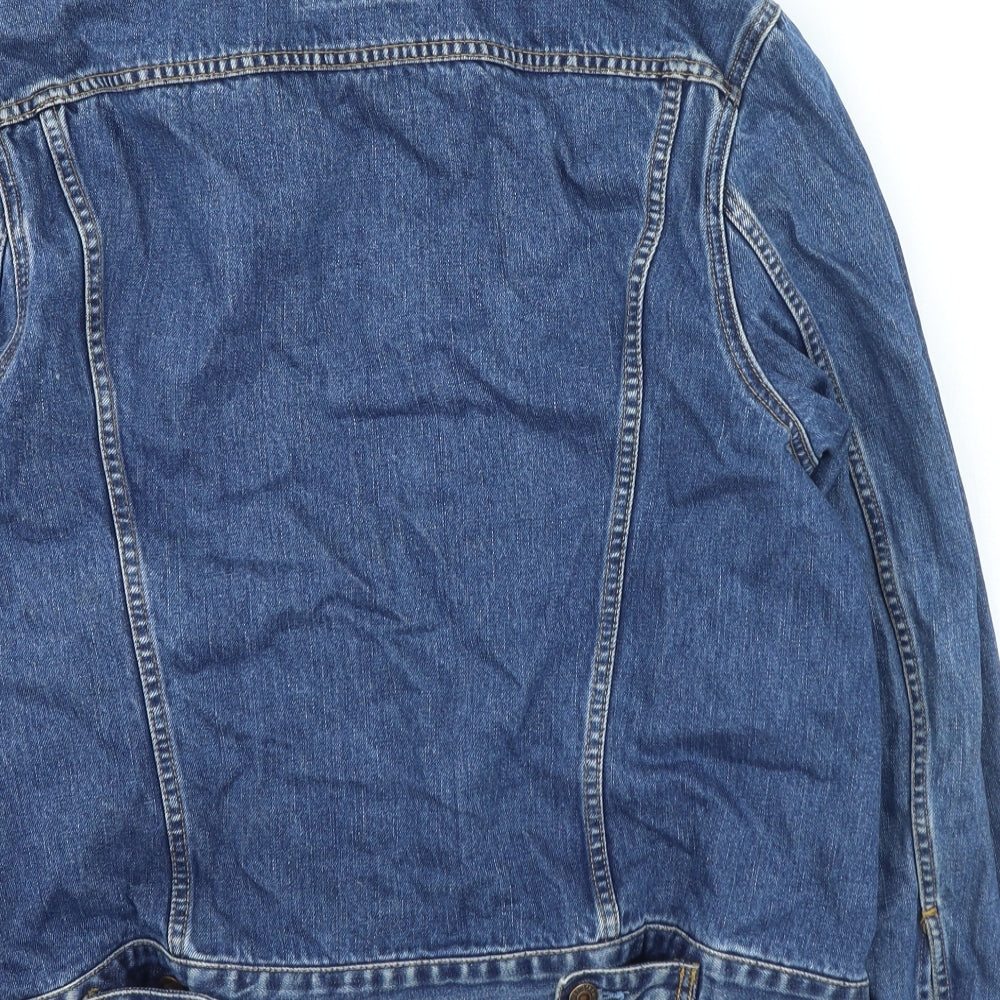 Signature by Levi Strauss & Co. Womens Blue Jacket Size L Button
