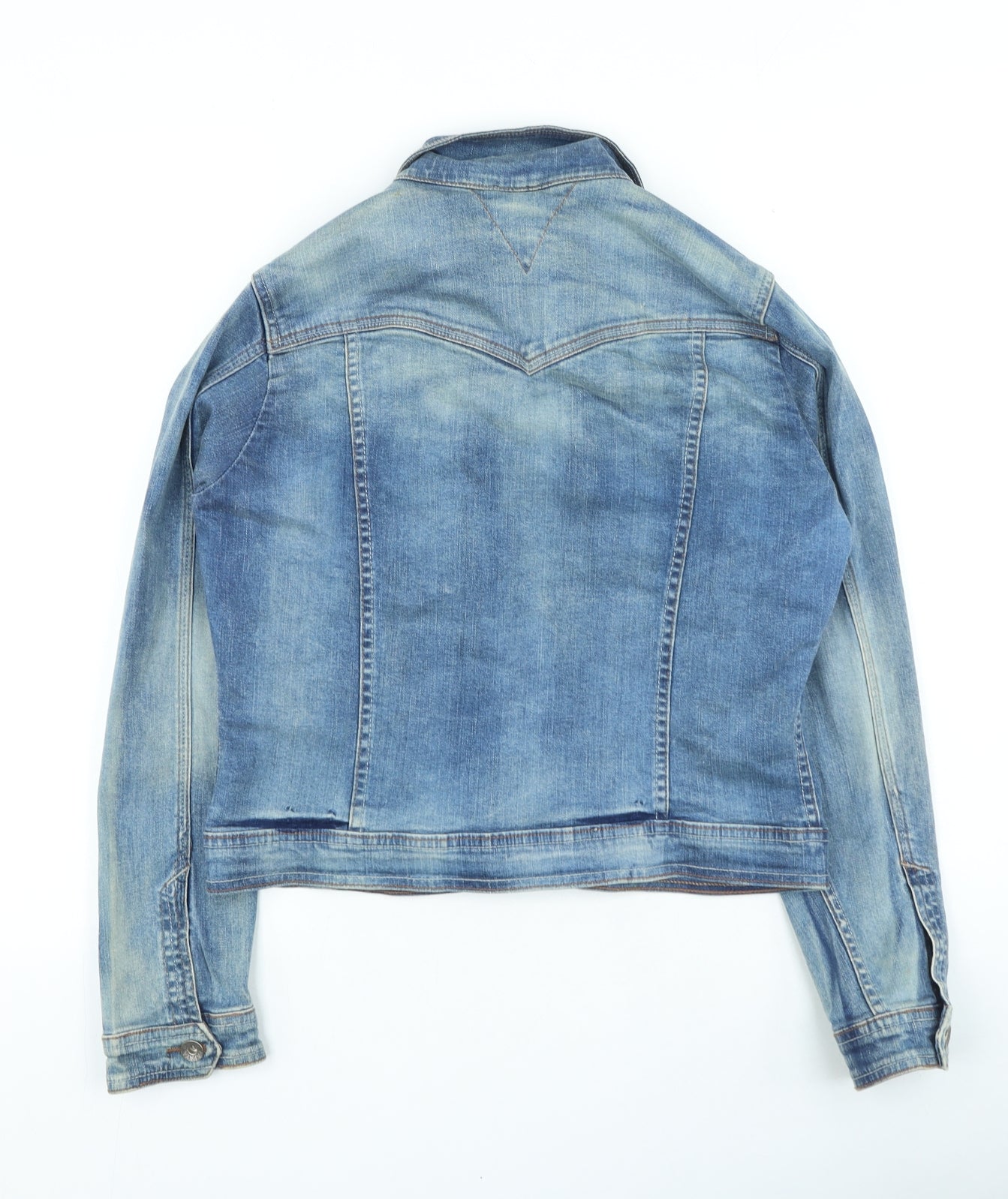 Papaya Womens Blue Jacket Size 14 Button