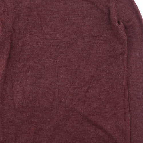 Primark Womens Purple Round Neck Acrylic Pullover Jumper Size 12