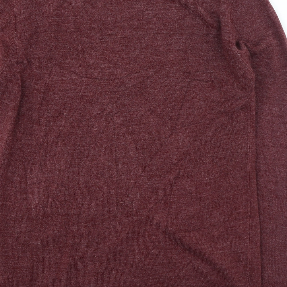Primark Womens Purple Round Neck Acrylic Pullover Jumper Size 12
