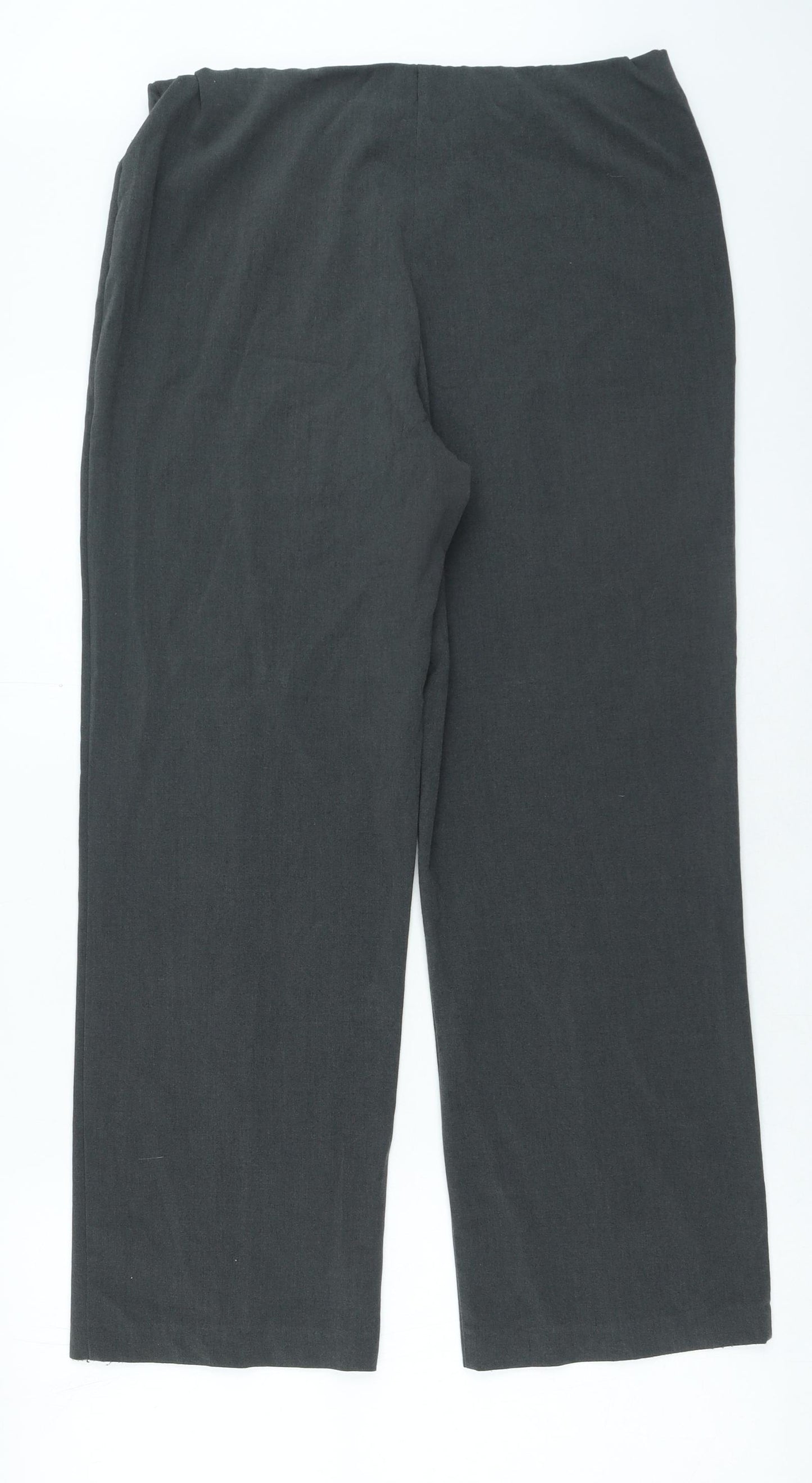 Epilogue Womens Grey Polyester Trousers Size 14 L28 in Regular