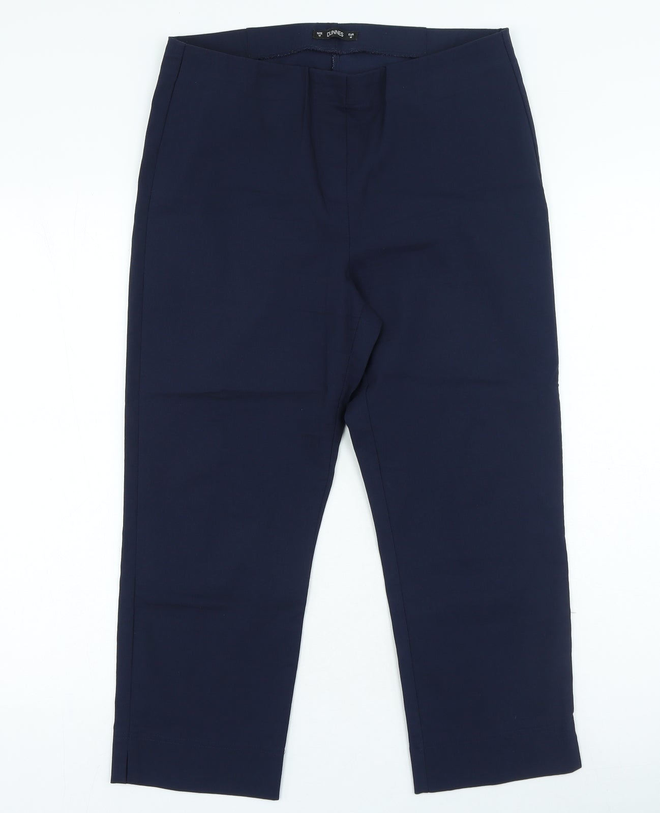 Dunnes Stores Womens Blue Viscose Trousers Size M L21 in Regular