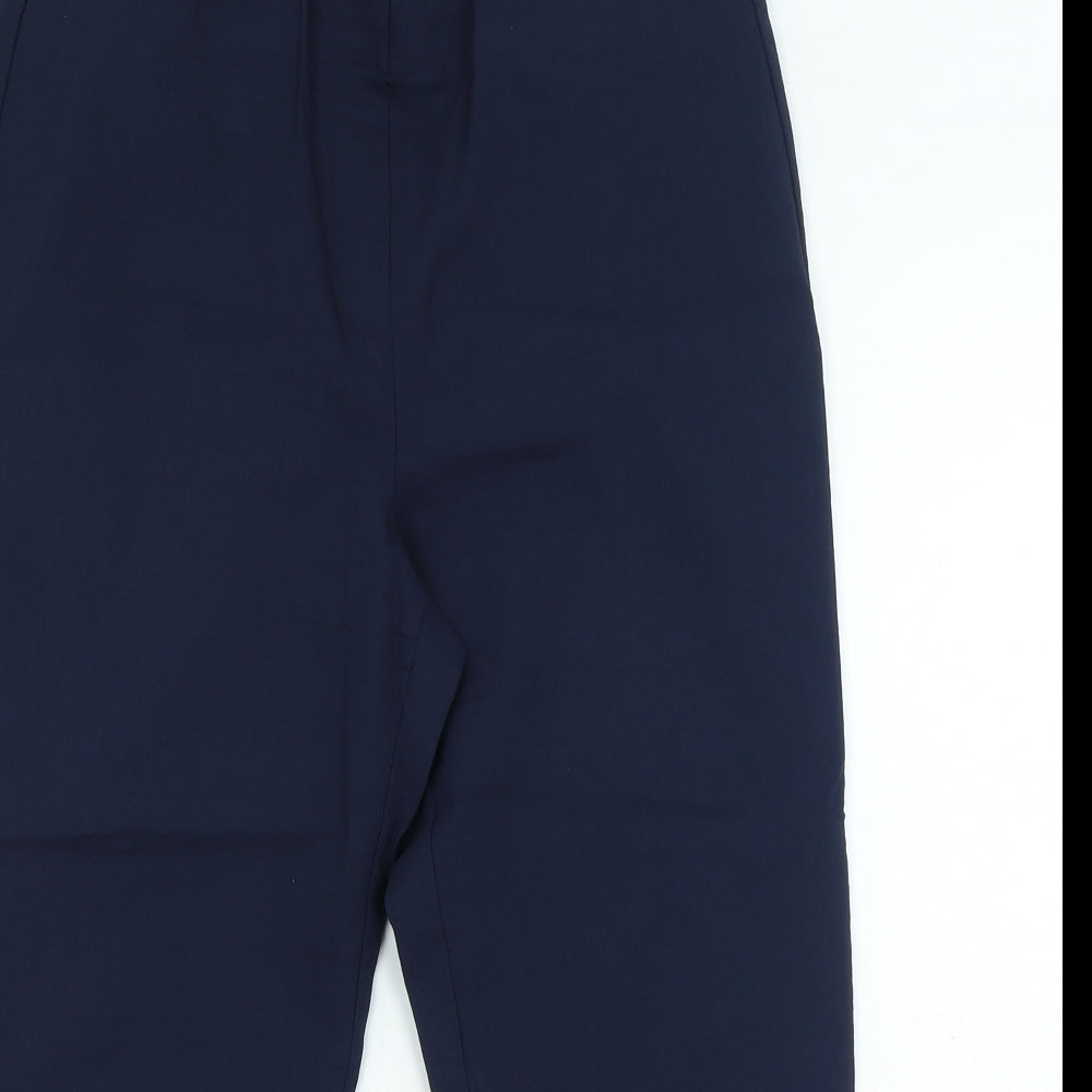 Dunnes Stores Womens Blue Viscose Trousers Size M L21 in Regular