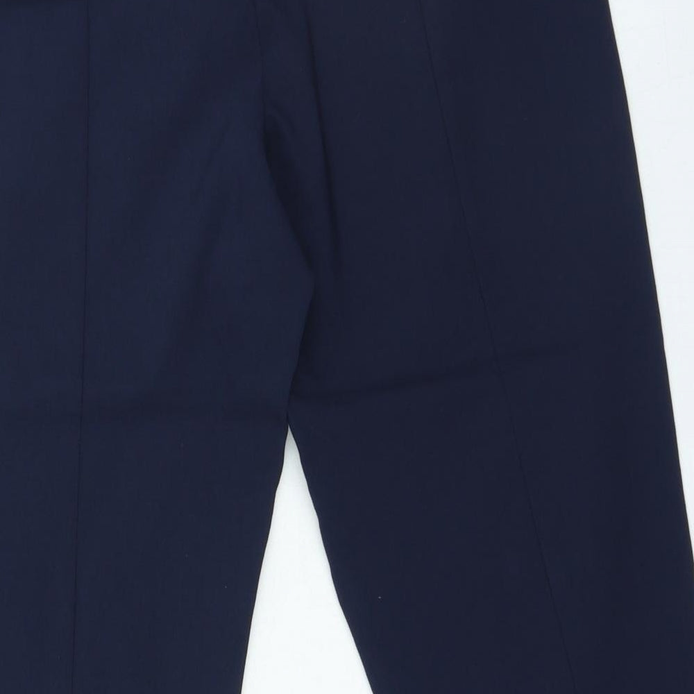Dunnes Stores Womens Blue Viscose Trousers Size M L21 in Regular