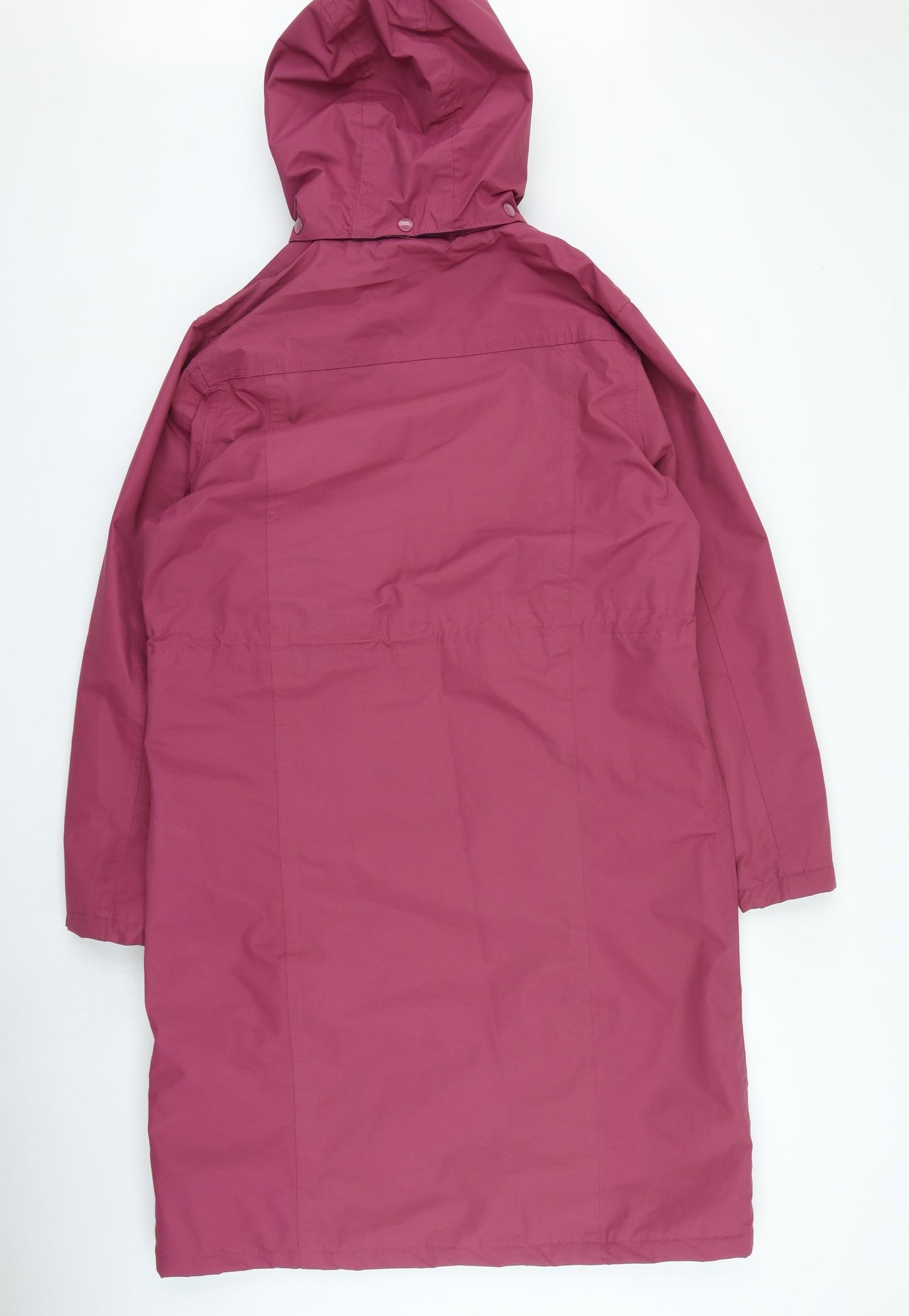 Amber Womens Pink Rain Coat Coat Size 14 Zip