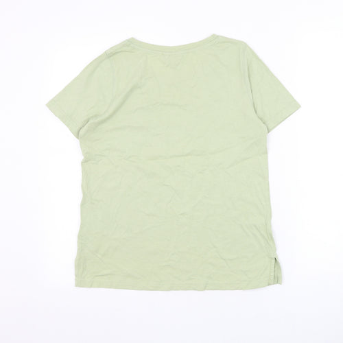 ICHI Mens Green Cotton T-Shirt Size XS Round Neck - Beverly Hills