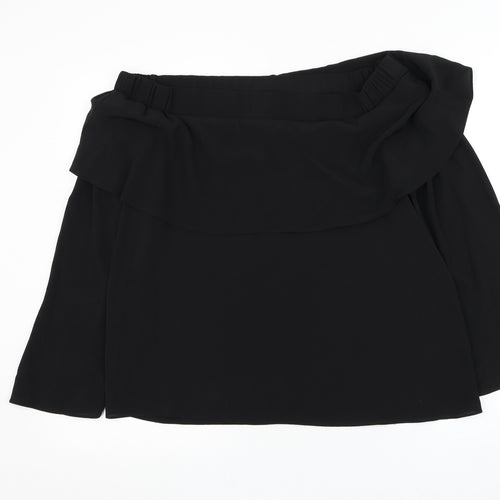 Atmosphere Womens Black Polyester Basic Blouse Size 12 Off the Shoulder