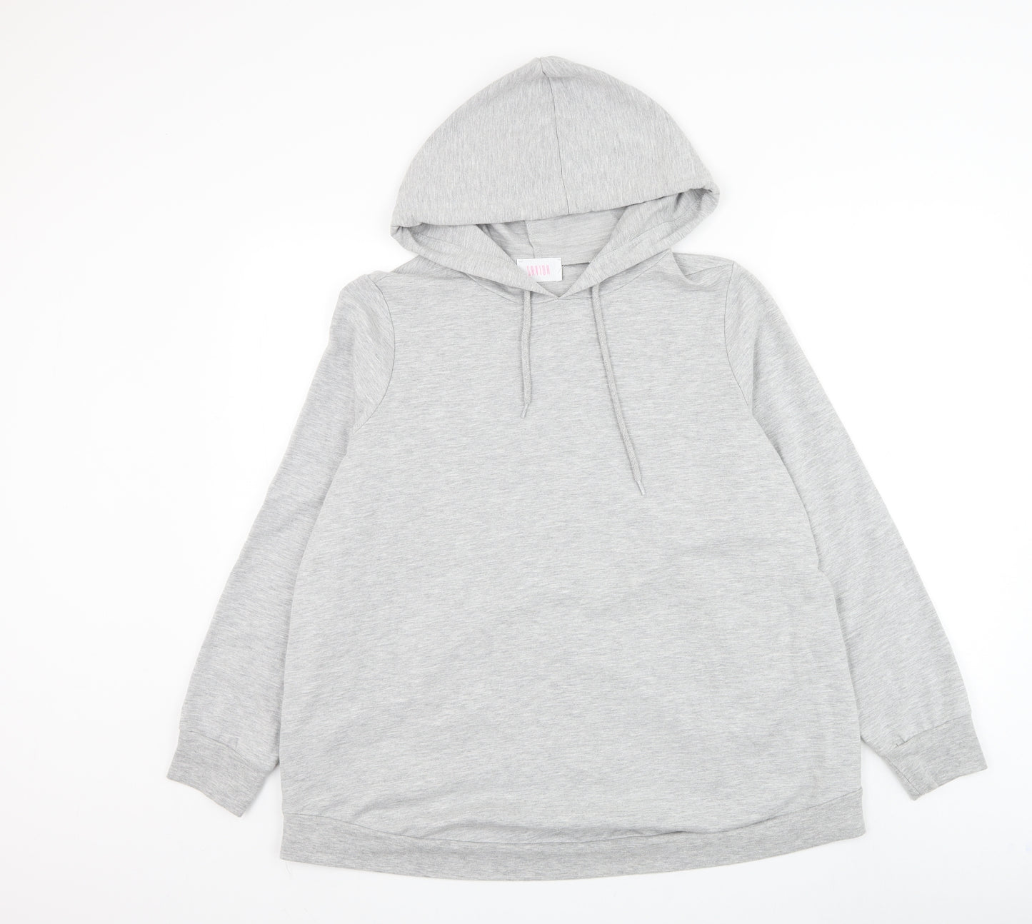 Savida Womens Grey Cotton Pullover Hoodie Size L Pullover