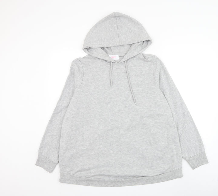 Savida Womens Grey Cotton Pullover Hoodie Size L Pullover