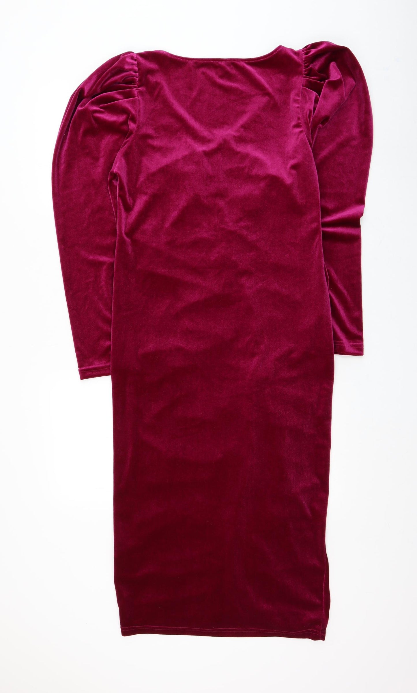SheIn Womens Purple Polyester Bodycon Size XL V-Neck Pullover - Flower