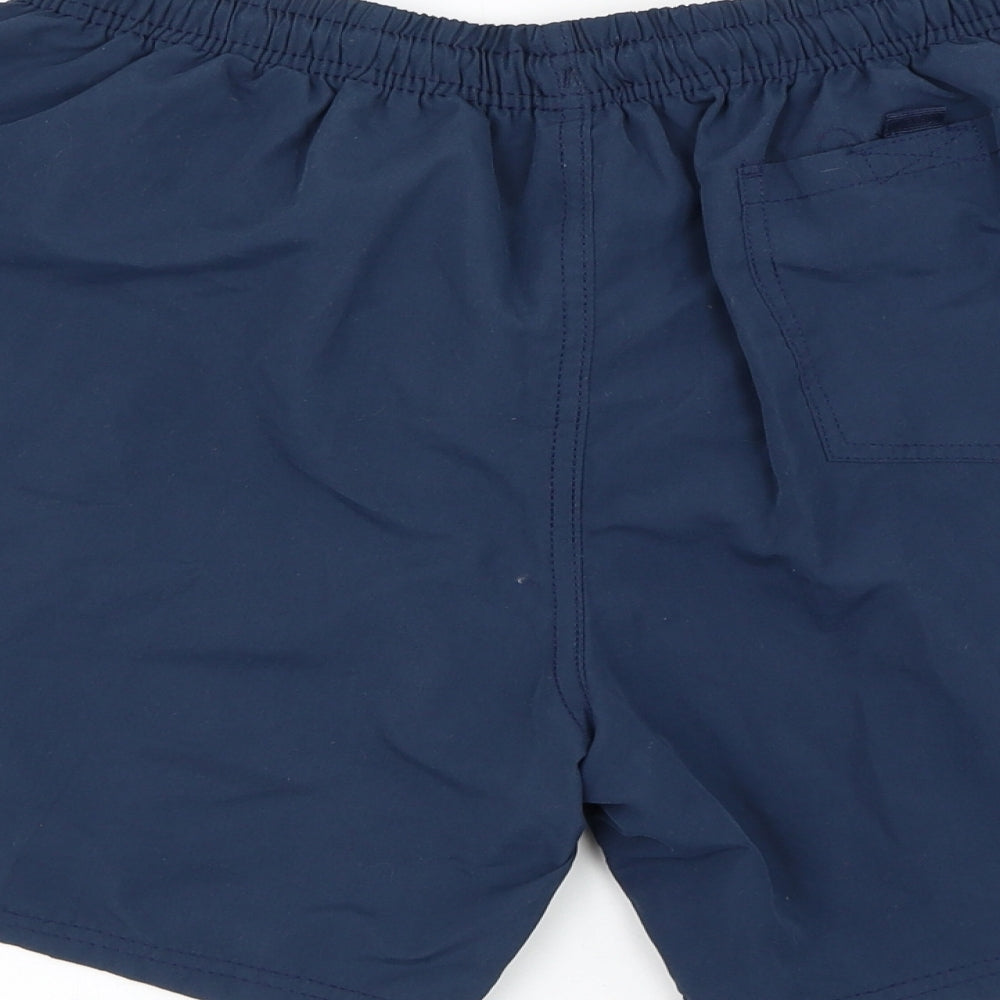 Dunnes Stores Mens Blue Polyester Sweat Shorts Size M L6 in Regular Drawstring - Swimwear