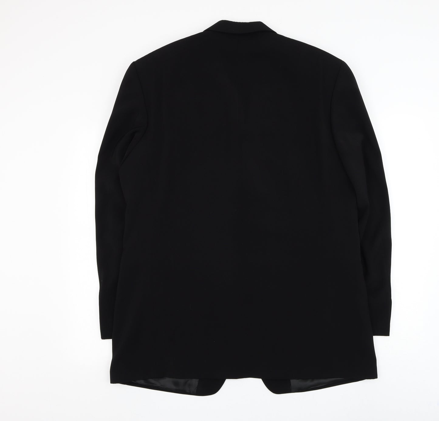 Francois Roux Mens Black Polyester Jacket Suit Jacket Size 42