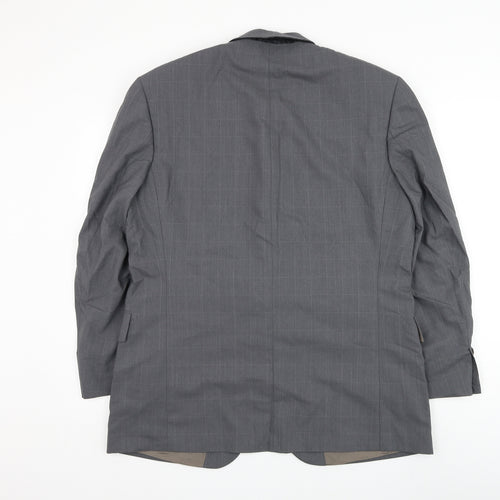 Lino Vierra Mens Grey Wool Jacket Suit Jacket Size 42