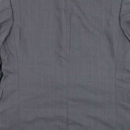 Lino Vierra Mens Grey Wool Jacket Suit Jacket Size 42