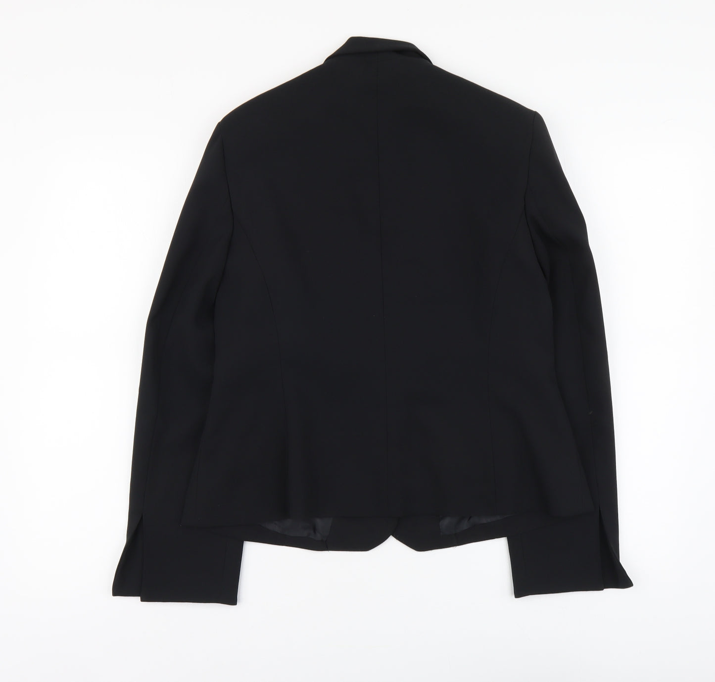 Todays Woman Womens Black Polyester Jacket Suit Jacket Size 12