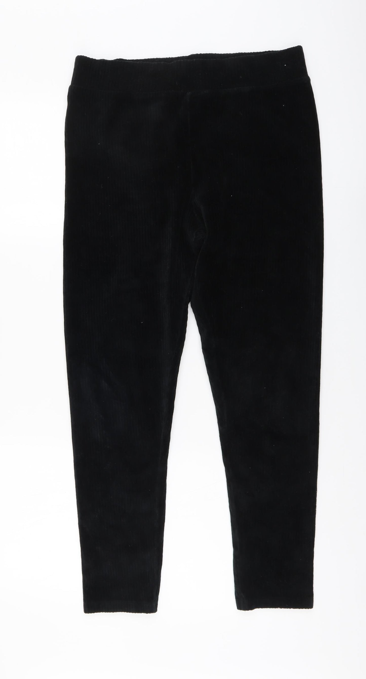 Nutmeg Womens Black Cotton Jegging Leggings Size 14 L27 in