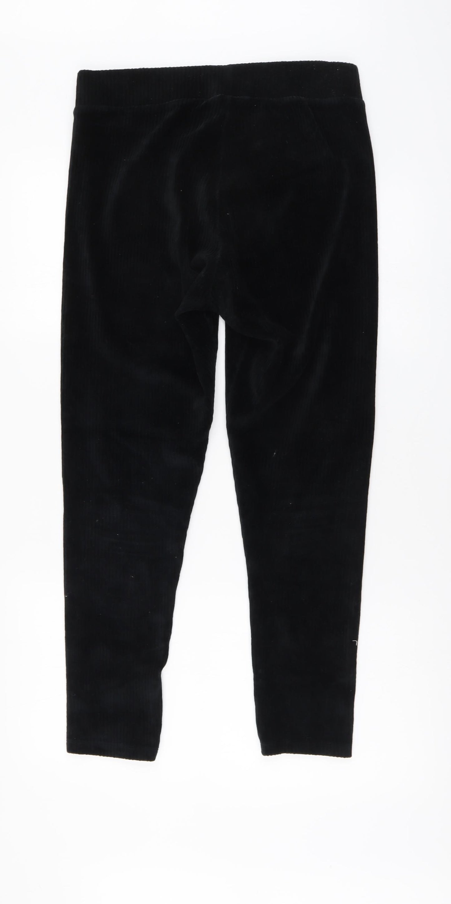 Nutmeg Womens Black Cotton Jegging Leggings Size 14 L27 in