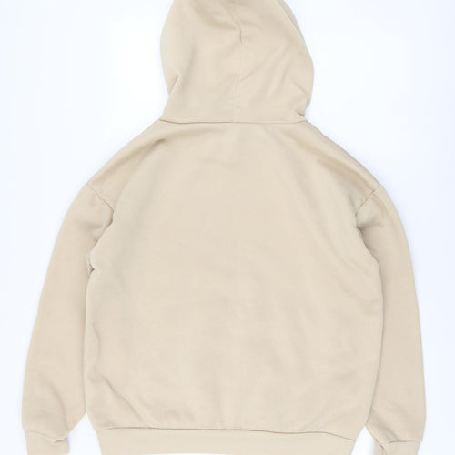 SheIn Womens Beige Polyester Pullover Hoodie Size L Pullover - Heart