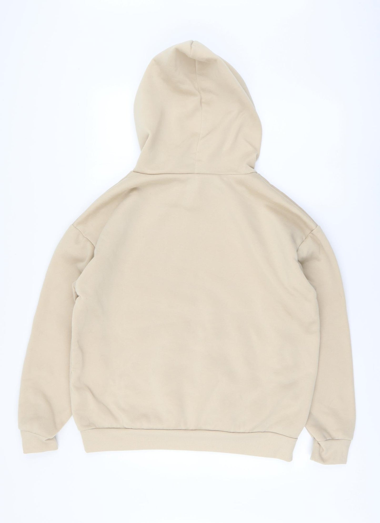 SheIn Womens Beige Polyester Pullover Hoodie Size L Pullover - Heart