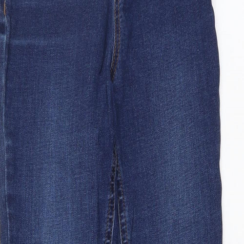 New Look Womens Blue Cotton Jegging Leggings Size 6 L25 in