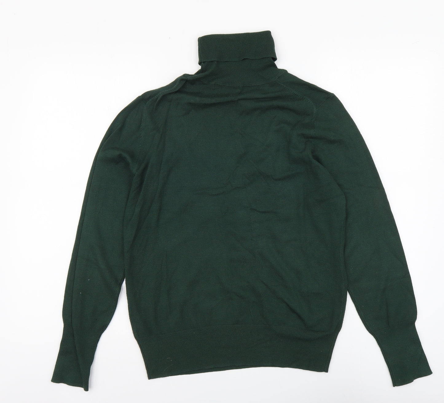 Dunnes Stores Womens Green Roll Neck Viscose Pullover Jumper Size L