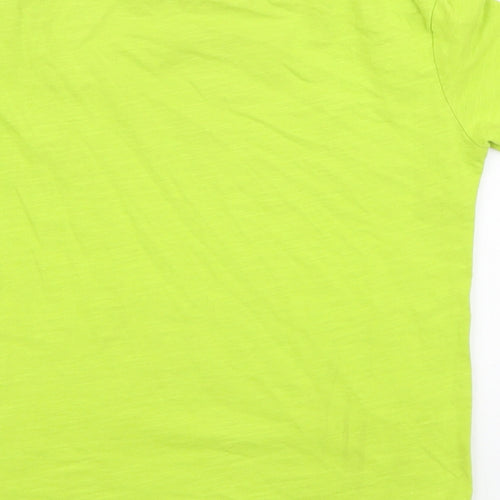 NEXT Boys Green Cotton Basic T-Shirt Size 5 Years Round Neck Pullover