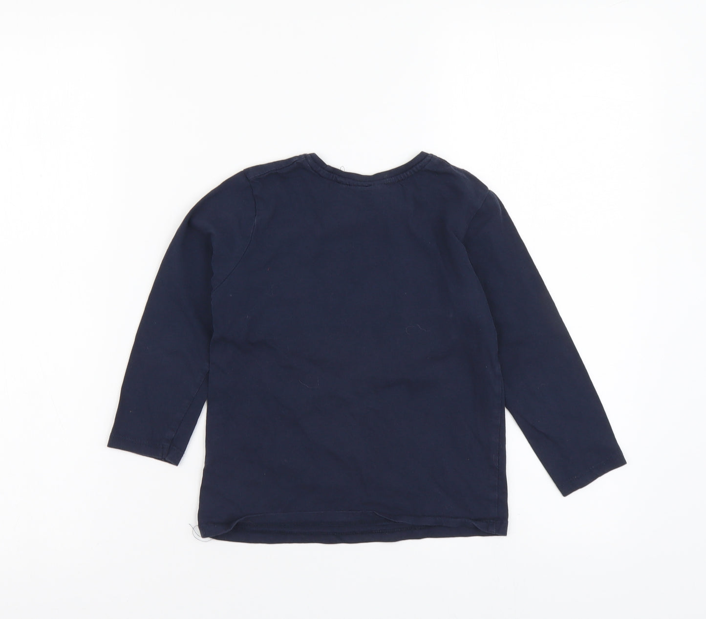 Harry Potter Boys Blue Cotton Basic T-Shirt Size 6 Years Round Neck Pullover - Harry Potter