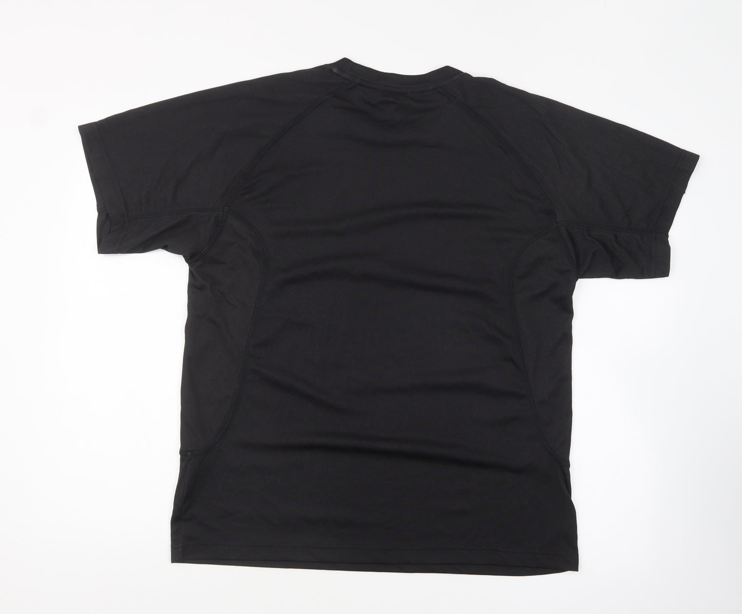 Karrimor Mens Black Polyester Basic T-Shirt Size L Round Neck Pullover