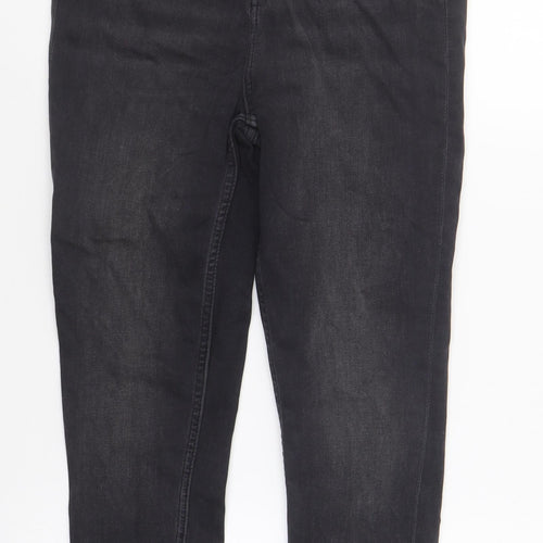 F&F Womens Black Cotton Skinny Jeans Size 10 L23 in Regular Button