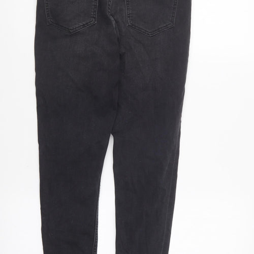 F&F Womens Black Cotton Skinny Jeans Size 10 L23 in Regular Button