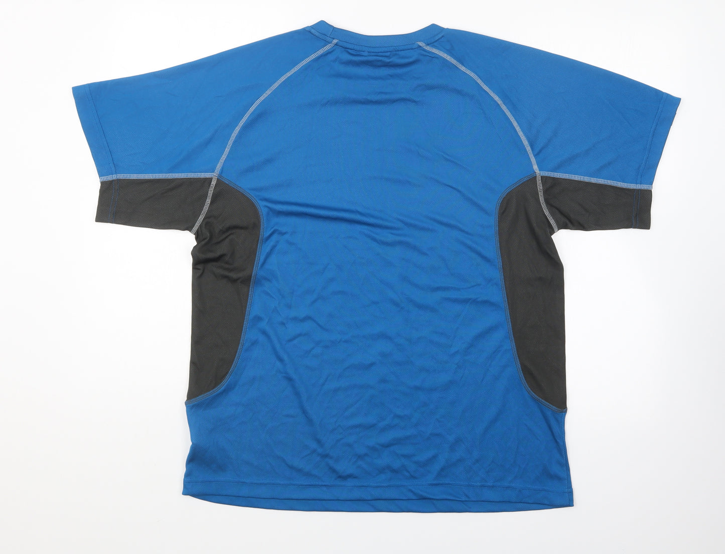 Karrimor Mens Blue Polyester Basic T-Shirt Size L Round Neck Pullover