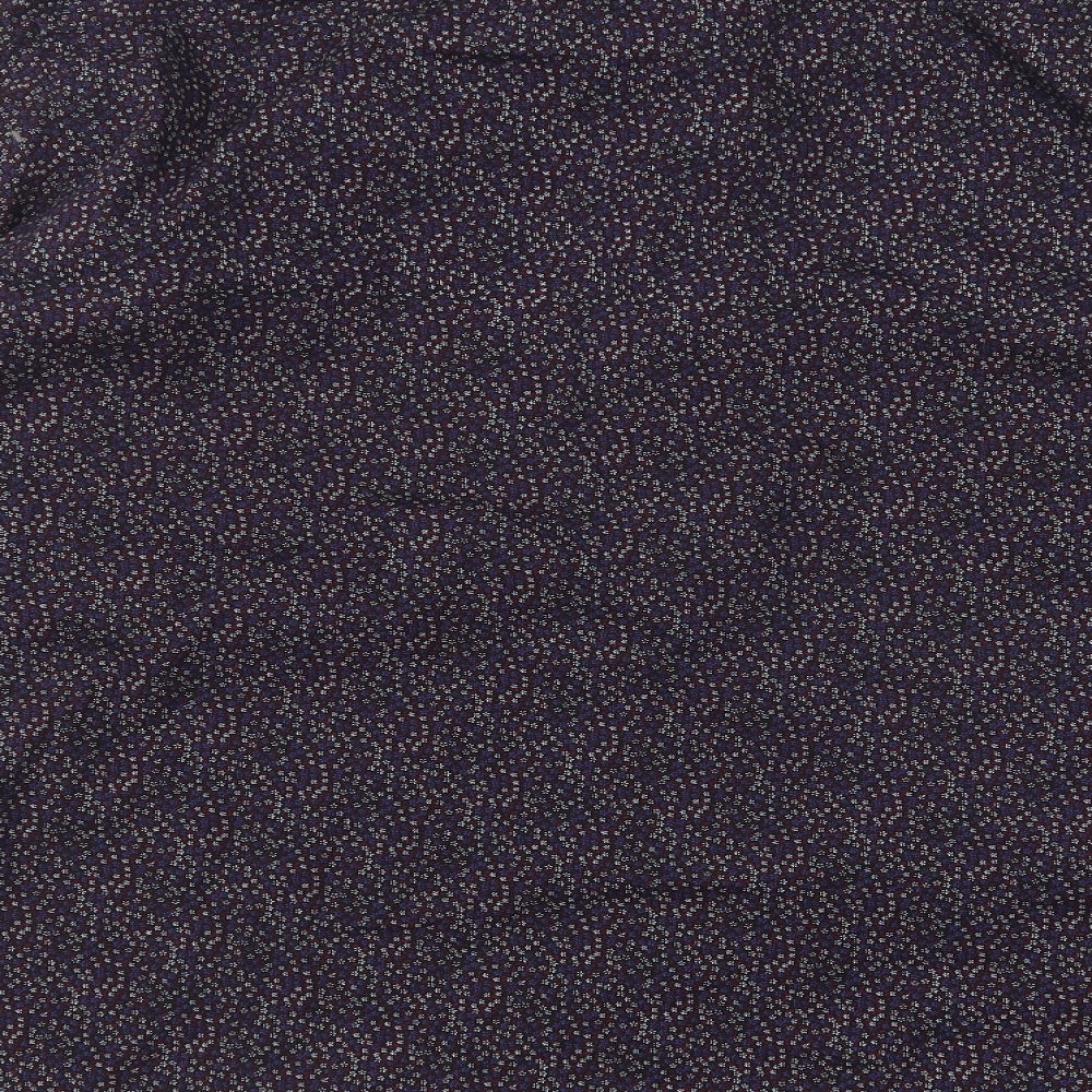 Dunnes Stores Mens Blue Floral Cotton Button-Up Size 2XL Collared Button