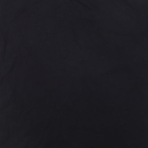 Fruit of the Loom Mens Black Cotton T-Shirt Size L Round Neck - XBox Legend