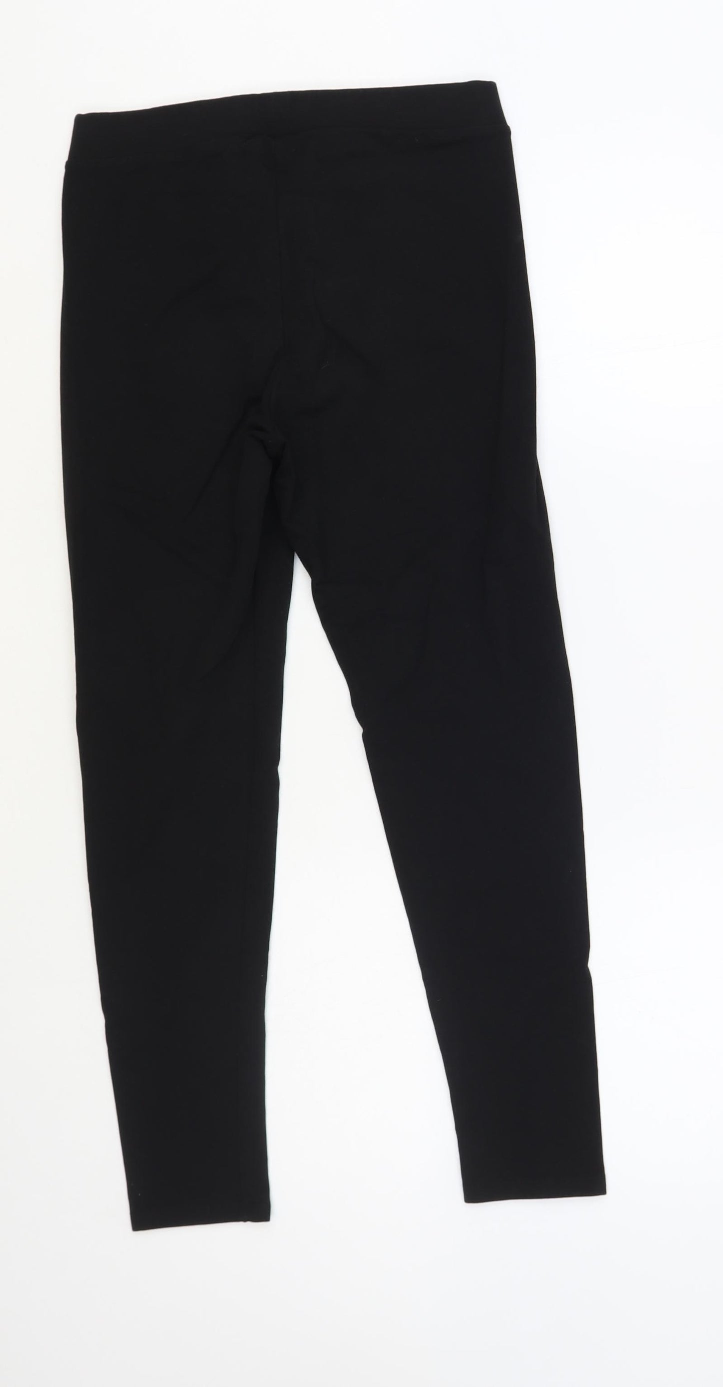 11 degrees Womens Black Cotton Compression Leggings Size 12 L26 in Regular Pullover
