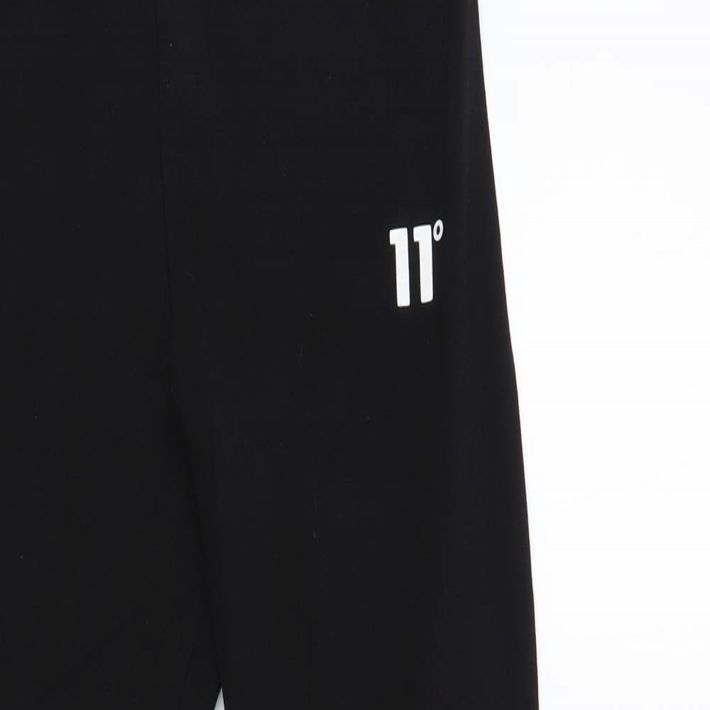 11 degrees Womens Black Cotton Compression Leggings Size 12 L26 in Regular Pullover