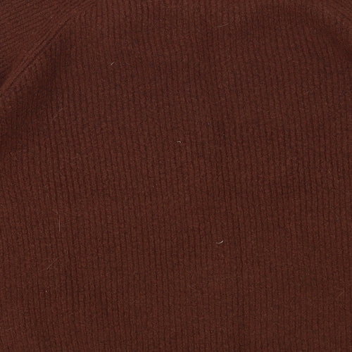 Primark Womens Brown Crew Neck Polyester Pullover Jumper Size 18
