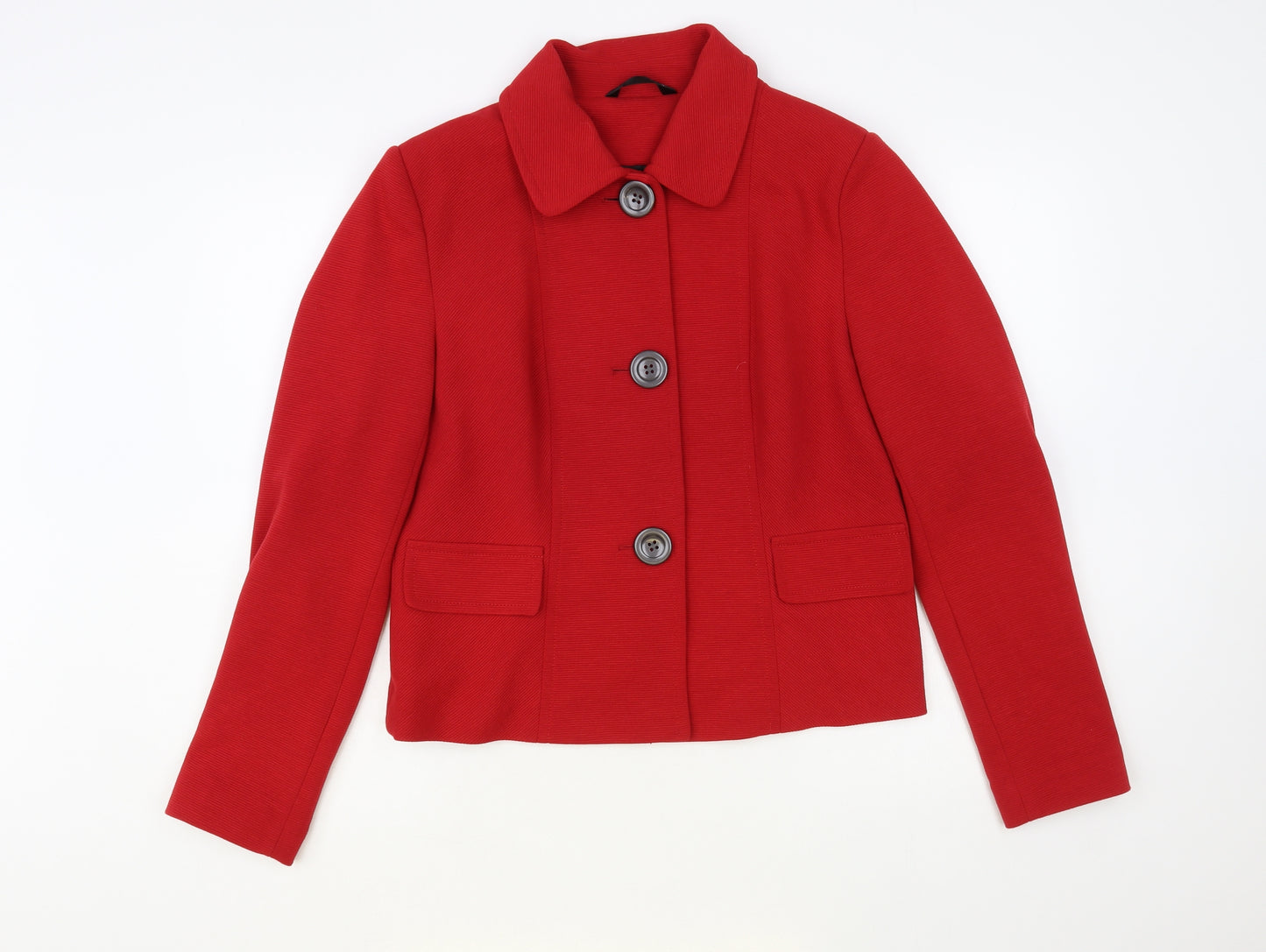 Dunnes Stores Womens Red Jacket Blazer Size 16 Button