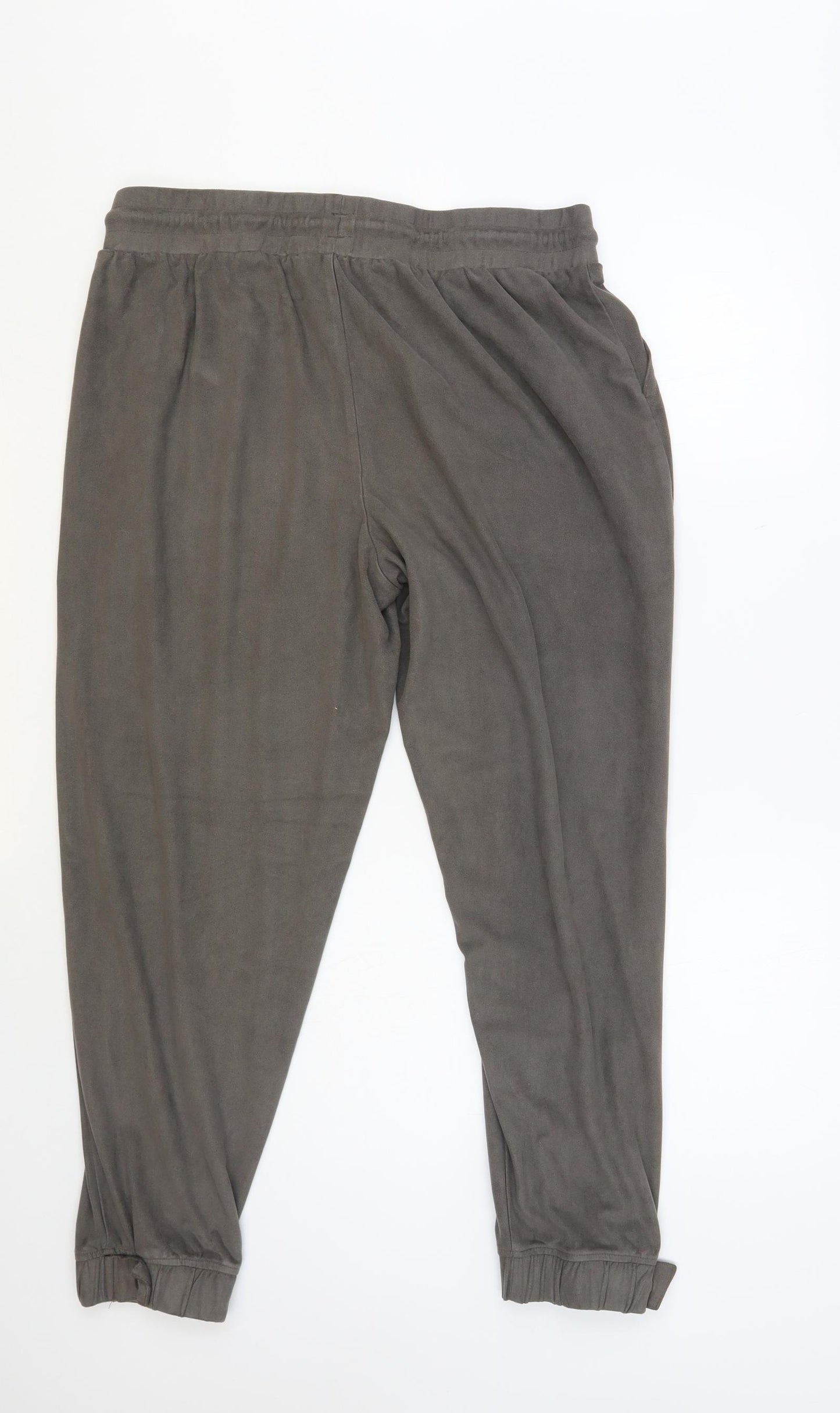 George Womens Grey Polyester Jogger Trousers Size 16 L27 in Regular Drawstring