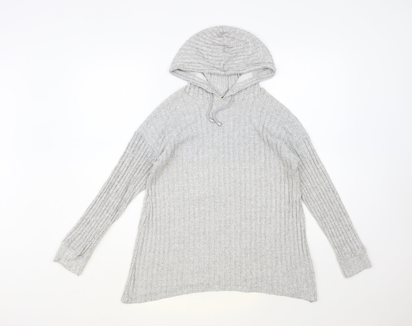 George Womens Grey Viscose Pullover Hoodie Size S Pullover