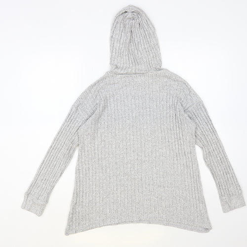 George Womens Grey Viscose Pullover Hoodie Size S Pullover