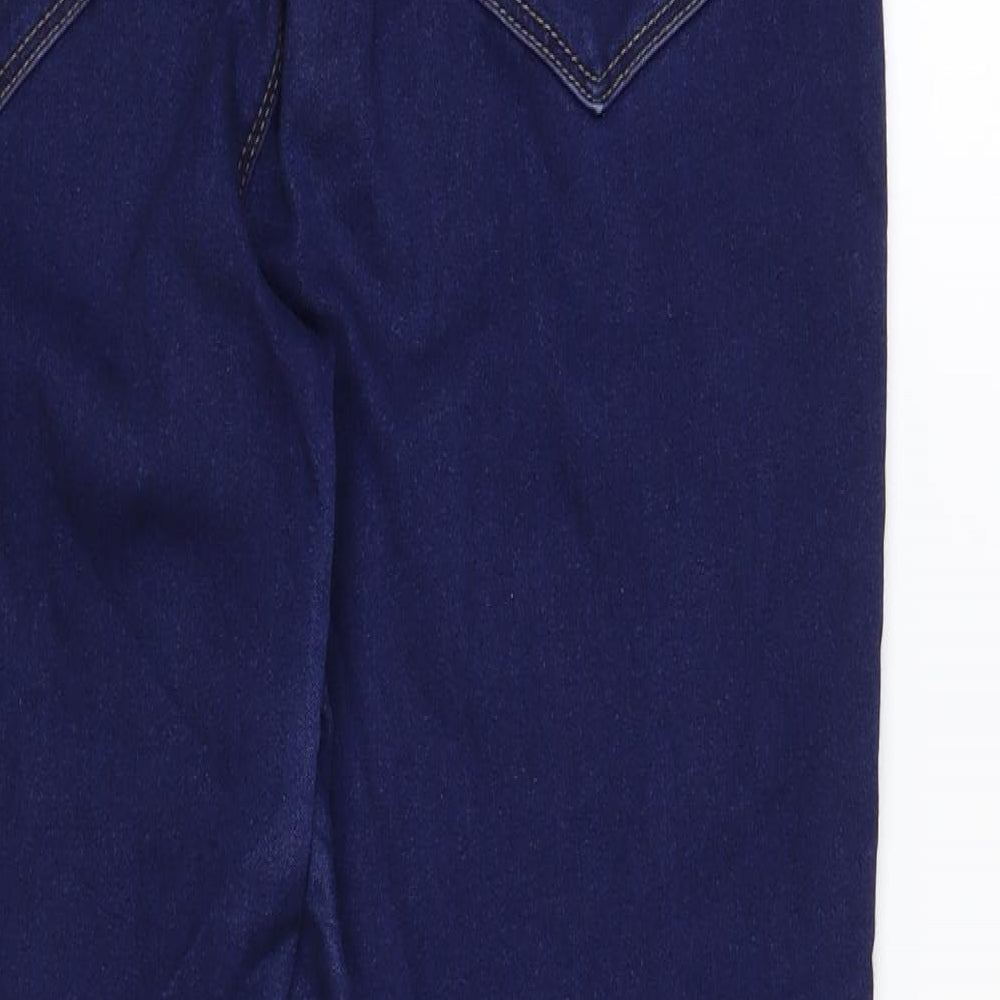 George Womens Blue Cotton Jegging Jeans Size 14 L28 in Regular - Maternity