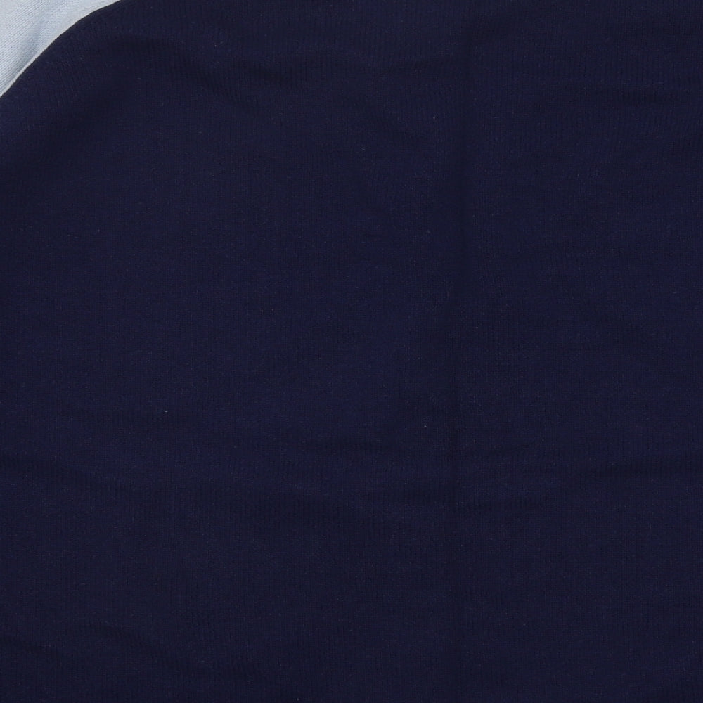 Cottonfield Mens Blue Round Neck Cotton Pullover Jumper Size XL