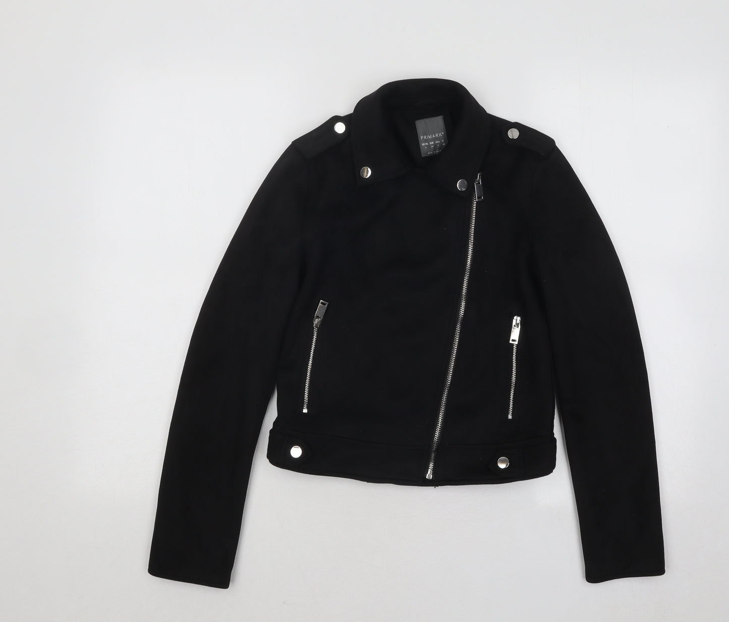 Primark Womens Black Jacket Size 6 Zip