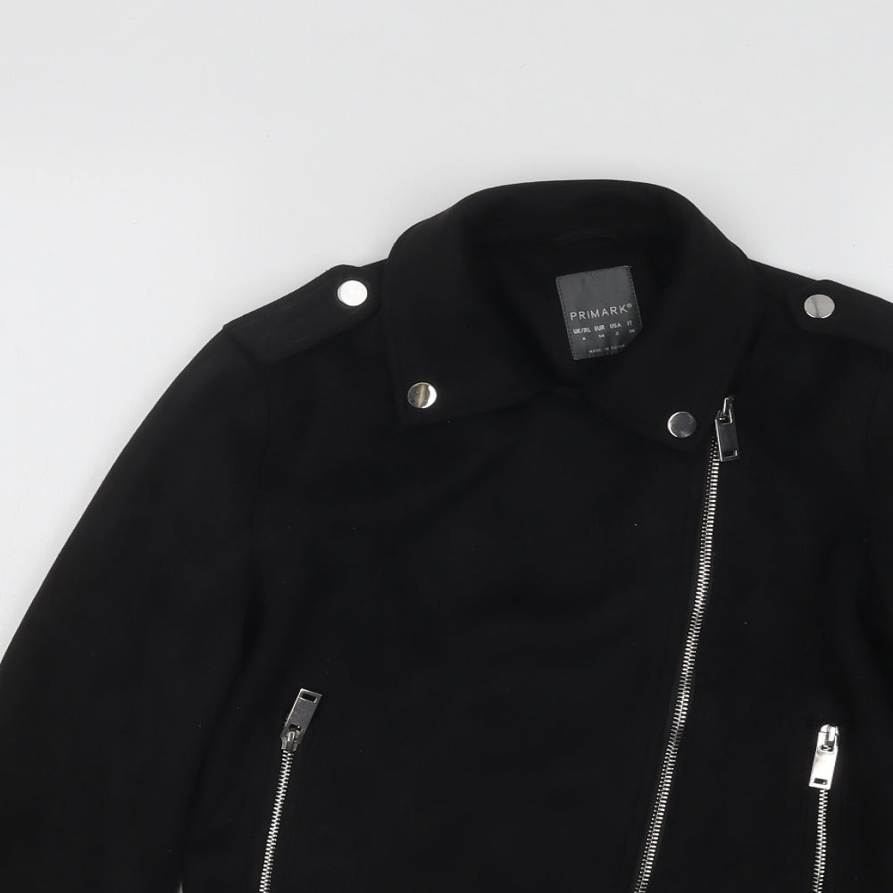 Primark Womens Black Jacket Size 6 Zip