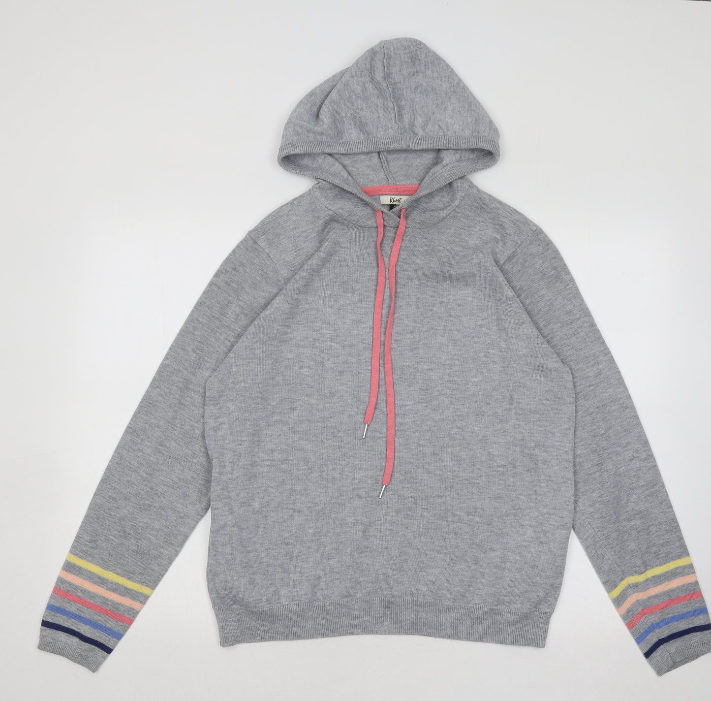 Khost Womens Grey Polyester Pullover Hoodie Size 14 Pullover