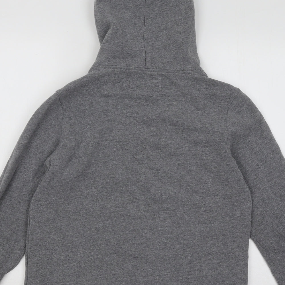 Abercrombie & Fitch Boys Grey Cotton Pullover Hoodie Size 13-14 Years Pullover