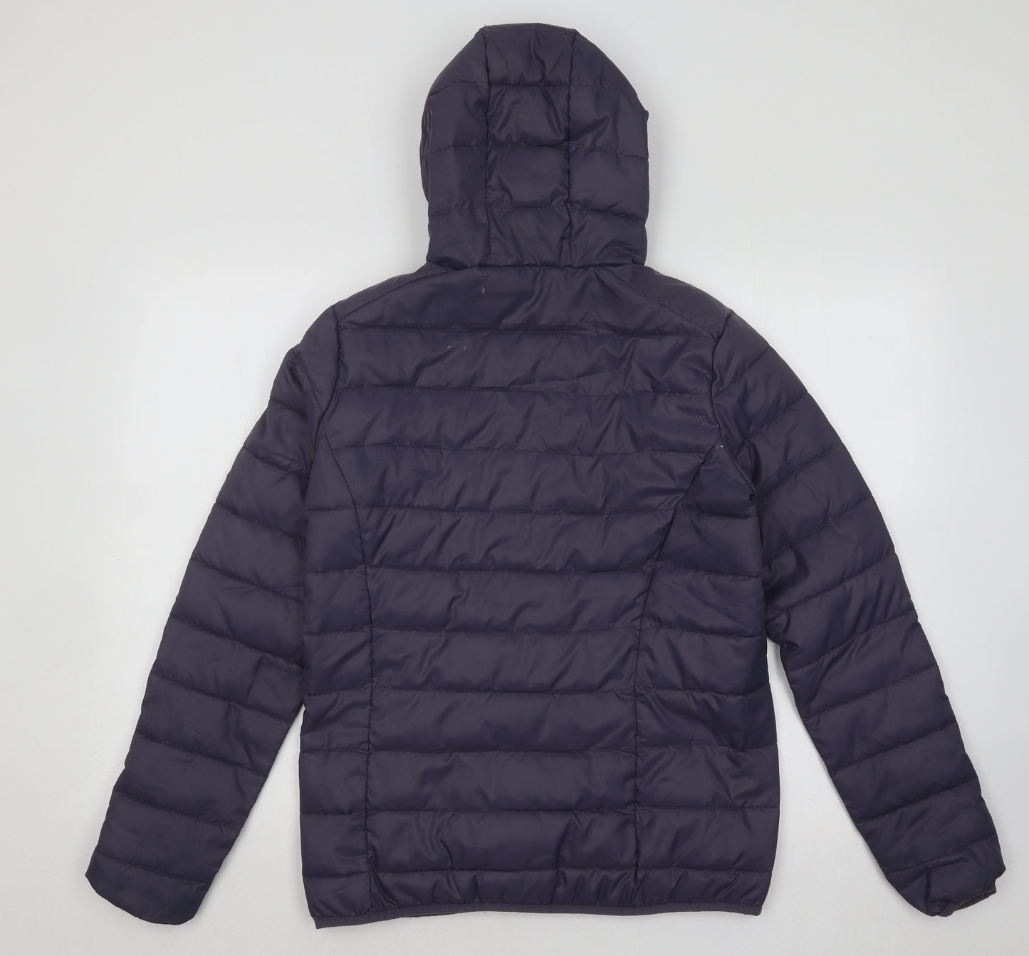 Freedom Trail Womens Blue Puffer Jacket Coat Size 8 Zip