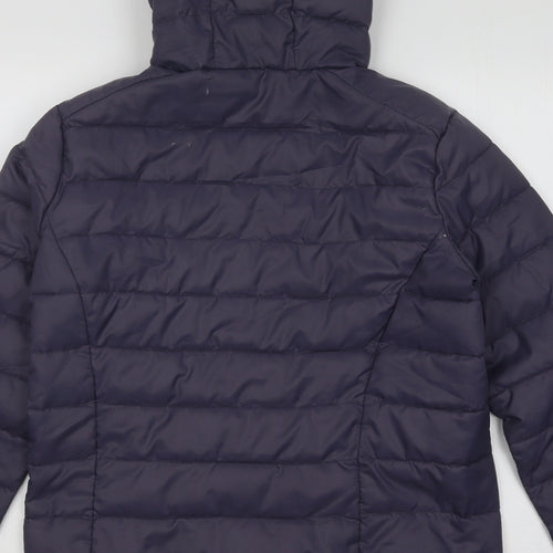 Freedom Trail Womens Blue Puffer Jacket Coat Size 8 Zip