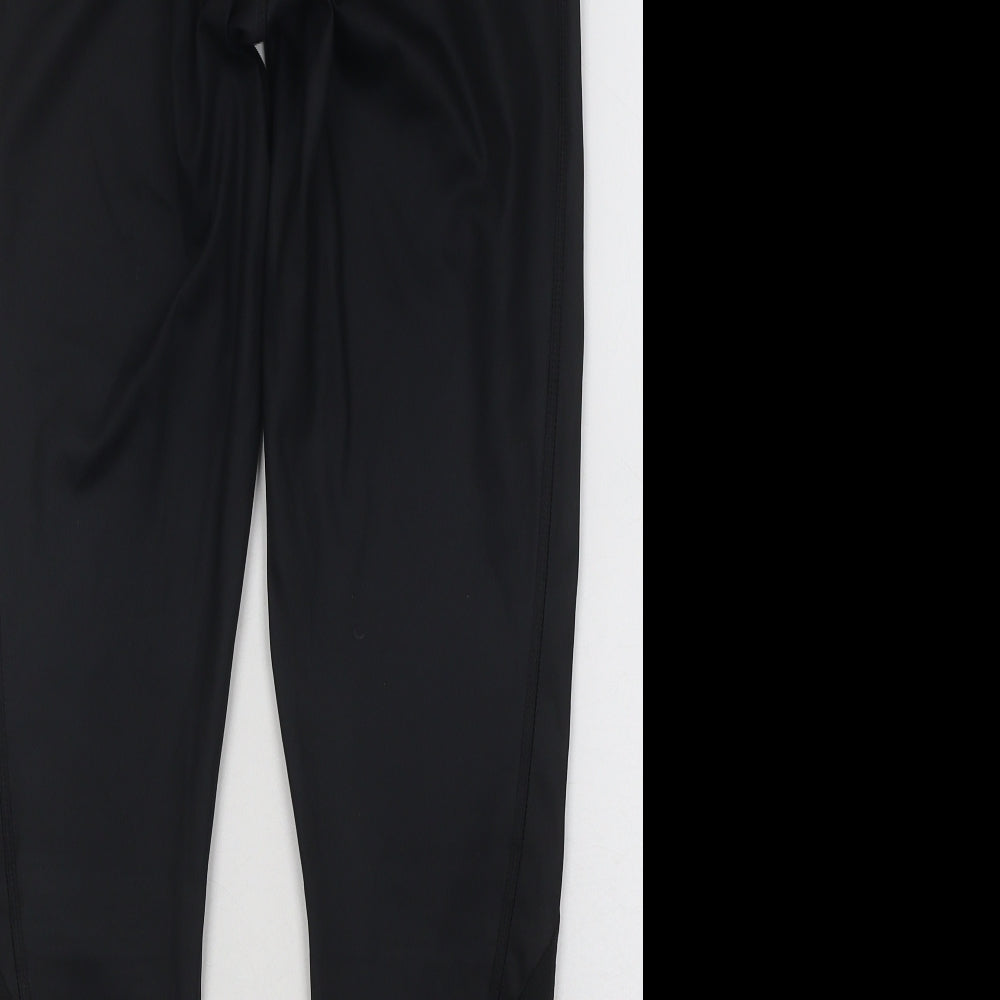adidas Womens Black Polyester Compression Leggings Size 24 in L24 in Regular