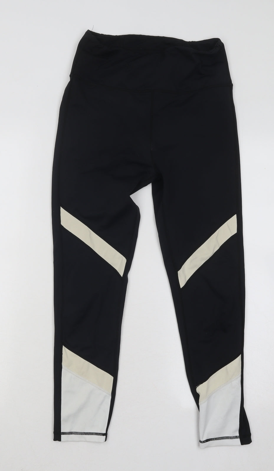 Allfenix Womens Blue Polyester Compression Leggings Size S L24 in Regular